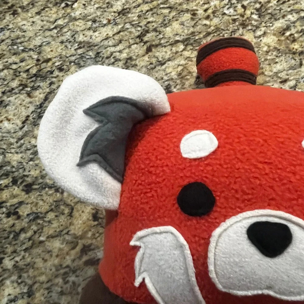 Red Panda Plush Pillow Soft Fleece Stuffed Animal Orange White Brown 12‎ Inch